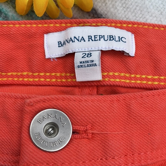 🎃 BANANA REPUBLIC; HALLOWEEN - Orange Skinny Jeans Size W28/L29! - Picture 2 of 10